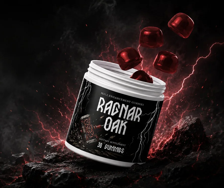 RagnarOak male vitality gummy bottle