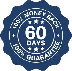 60-day money-back guarantee seal