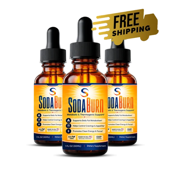 Three SodaBurn bottles